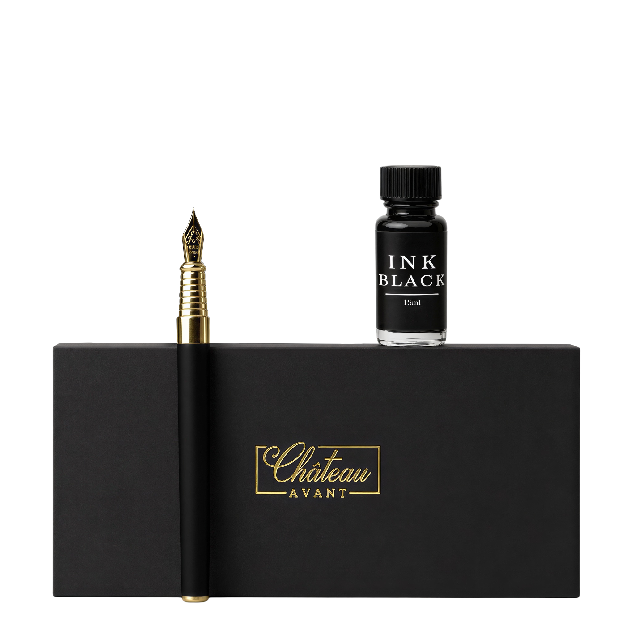 Chateau Avant Original Gift Set: pen, ink bottle, and gift box
